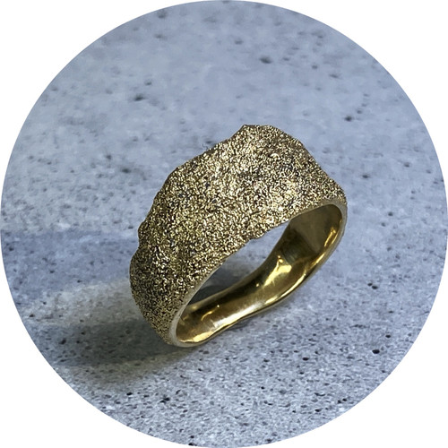 Virginia Sprague- 'Unearthed' Series Ring- 14ct Gold