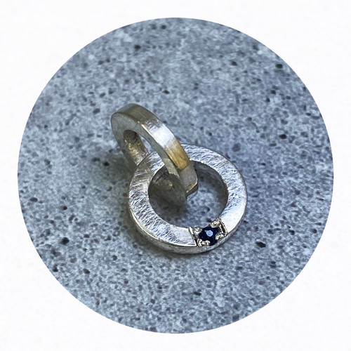 Susan McGinness - Charm, Sterling Silver, Australian Sapphires