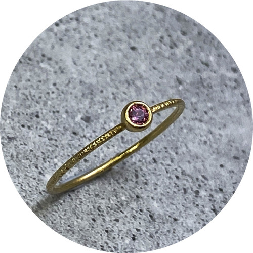 KIN - Rhodolite Garnet Ring, 9ct Yellow Gold, Size M