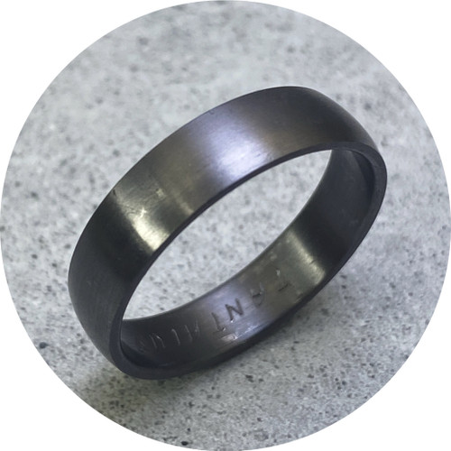 Brendan Cunningham- Matt Tantalum Ring, Tantalum, Size Z+1 1/2