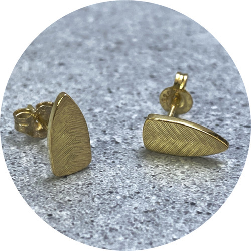 Lucie HB- Little Lumiere Studs, 9ct Yellow Gold