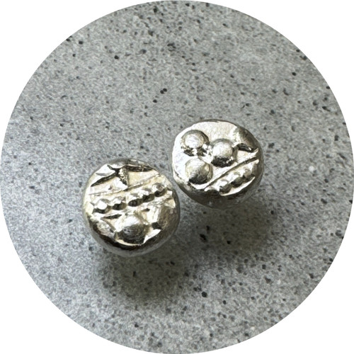 Katie Shanahan - 'Relic' Studs, Sterling Silver