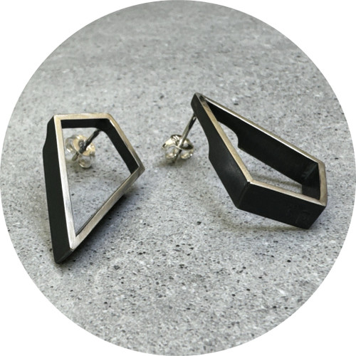 Rachael Grigulis - Outline Earrings, Sterling Silver