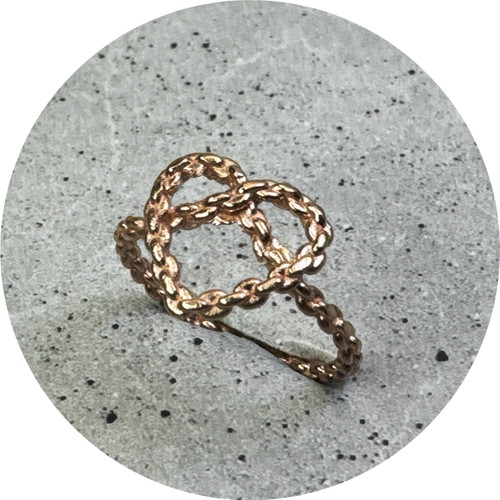 Esther Weinberg - Chain Heart ring, 9ct Rose Gold