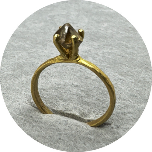 Tessa Blazey - 'Ygritte' Ring, 18ct Yellow Gold, Uncut Australian Diamond