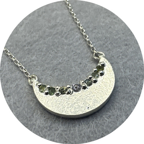★keike★ Shape of Perth Dark Silver Kirra-Lea Caynes - Sand Cast 'Upside Down Tear' Pendant