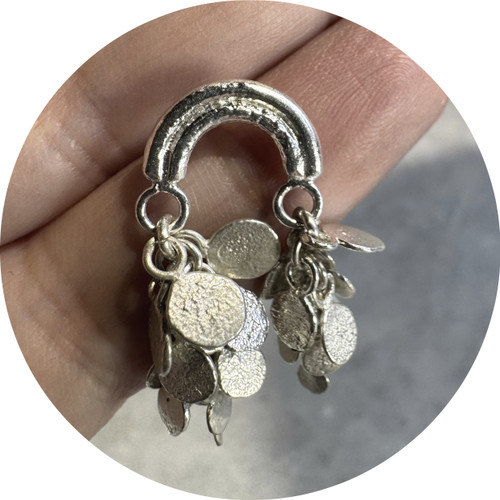 Virginia Sprague - "Sun Shower" Earrings, Short. Sterling Silver Virginia Sprague - "Sun Shower" Earrings, Short. Sterling Silver