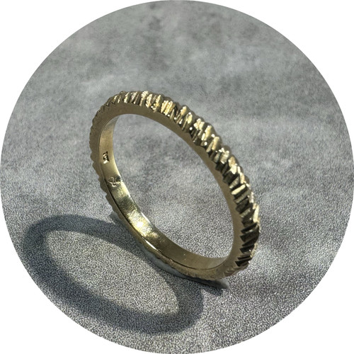 Leonie Simpson - Mini Facet Ring, 9ct Yellow Gold, Size J Leonie Simpson - Mini Facet Ring, 9ct Yellow Gold, Size J