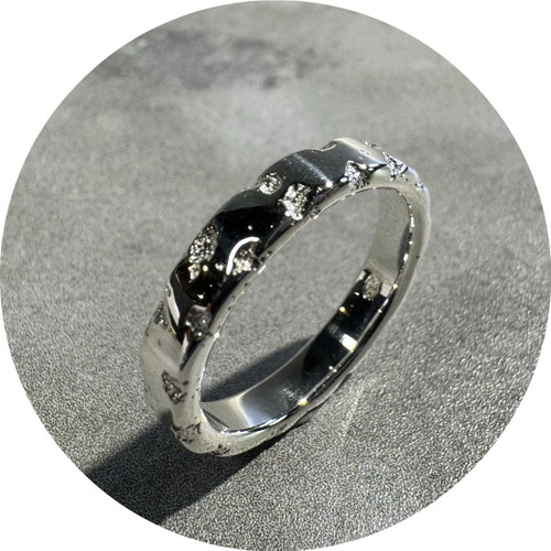 Albert Tse - 'Eon 4' Band, Sterling Silver