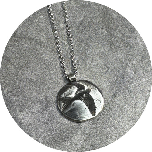 Claire Taylor - Silver Swallow Pendant, Sterling Silver