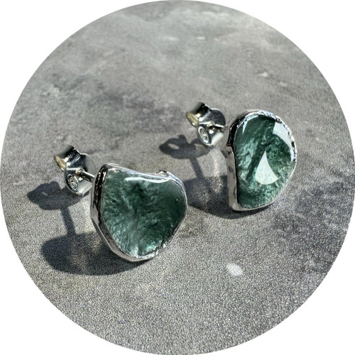 Robyn Clarke - Garden Study #2 "Lichen" Fine Silver, Sterling Silver, Vitreous Enamel