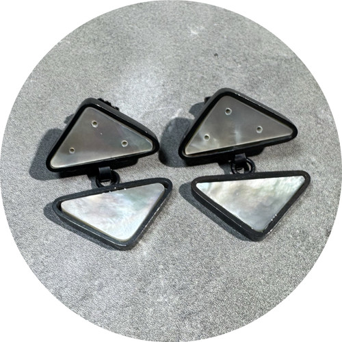 Laura Eyles - 'Tide' Earrings, Sterling Silver, Mother of Pearl