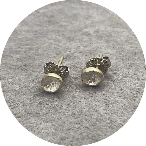 Danielle Lo - 'Mini Fragment' Stud Earrings, Sterling Silver, Fine Silver