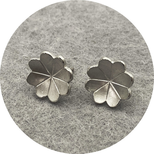 Danielle Lo - 'Floral Studs', Sterling Silver, Fine Silver