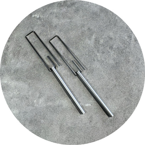 Phoebe Porter - Hidden Line Earrings, Stainless Steel, Anodised Aluminium