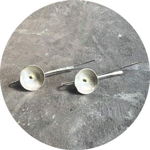 Shimara Carlow - Daisy Hook Earrings, Sterling Silver 18ct Yellow Gold
