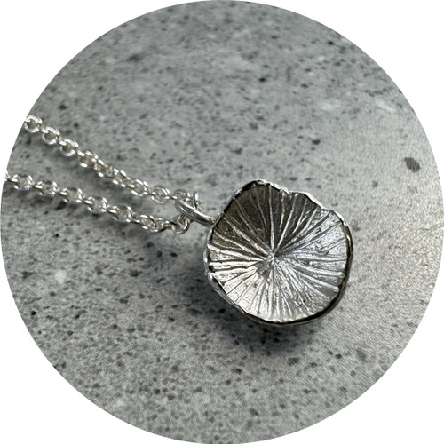 Danielle Lo - Fragment Pendant, Fine Silver, Sterling Silver.