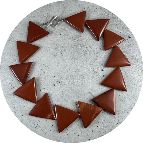 Dorothy Erickson - Davesia Decurrens III, Wildflower Collection Necklace. Red Jasper, Sterling Silver
