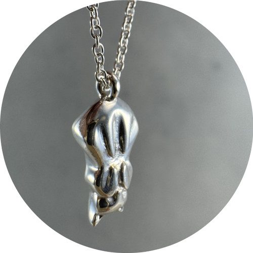 Denise Gu - 'Just Can't Today' Necklace. Sterling Silver. 45cm