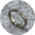 Melanie Ihnen - 9ct white gold textured ring. Size H 1/2.