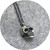 ANT HAT- Skull pendant with salt and pepper diamond. Sterling silver.