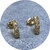 Albert Tse - Crater Diamond Stud Earrings, 18ct Yellow Gold, White Diamonds