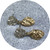 Albert Tse - Terra Drop studs in 9ct Yellow Gold and Sterling silver