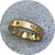 Angela Natalier- Disarm Scattered Band, 9ct Yellow Gold, 8 x 2mm Ceylon Peach Sapphires