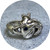 Ant Hat- Anatomical Heart Claddagh Ring- Sterling Silver and 2mm Blue Australian Sapphire