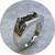 Kirra-Lea Caynes- Sand Cast Corrosion Ring, Sterling Silver, Size X 1/2