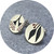 Emma Kidson - Gum Tree (Combination) Stud Earrings, Sterling Silver, Red Enamel