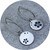 Emma Kidson - Large Plum Blossom Hook Earrings, Sterling Silver, Enamel