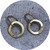 Michelle Cangiano - Sea Foam Hook Earrings, 9ct Yellow Gold, Sapphires