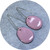 Jenna O'Brien - Cheeky Pink Earrings (Large), Enamel, Sterling Silver Hooks