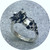 The Good Gardener- Resting Place Single Bloom Ring, Palladium Silver, Size L 1/2