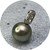 KIN- Tahitian Sea Pearl Pendant, Tahitian Sea Pearl, 18ct Palladium White Gold, Diamond