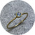 KIN - London Blue Topaz Ring, 9ct Yellow Gold, Size L