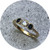 Kirra-Lea Caynes - Sand Cast Trilogy Ring, 9ct Yellow Gold, Sapphires, Size L1/2