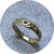 Serpent Rouge- Le Riviere, 9ct Yellow Gold, Sapphire, Size R 1/2