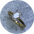 KIN- Hidden Halo Diamond Ring, 18ct Yellow Gold, 18ct White Gold, Lab Grown Diamond, Size Q