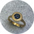 Katie Shanahan - 18ct Yellow Gold Ring with a Round 1.43ct Australian Inverell Sapphire, Size 'M 1/2'