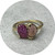 Denise Gu - Overlap Ring, 9ct Yellow Gold, Ruby, Tourmaline