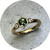 Jess Ervin - Hexagonal, Round Trilogy Ring, 9ct Yellow Gold, Sapphire, Diamond, Size P