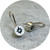 Robyn Clarke - Stratum Fine Linen Fixed Hook Drop Earrings, 9ct Yellow Gold, Sterling Silver, Tourmaline