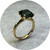 KIN- 9ct yellow gold solitaire, 3.4ct biron emerald.