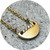 Anglela Natalier - All In a Row Semi Circle Necklace, Yellow Gold, Diamonds