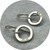 Michelle Cangiano - Studded Halo Hook Earrings, Sterling Silver, Sapphire