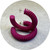 Valeria D'Annibale - Optical Hoops, Nylon, Sterling Silver