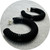 Valeria D'Annibale - Optical Hoops, Nylon, Sterling Silver