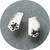 Kirra-Lea Caynes - Large Sand Cast Studs, Sterling Silver, Australian Sapphires